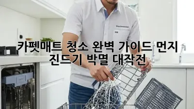 카펫&매트 청소 완벽 가이드: 먼지 진드기 박멸 대작전!