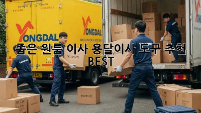 좁은 원룸 이사, 용달이사 도구 추천 BEST!